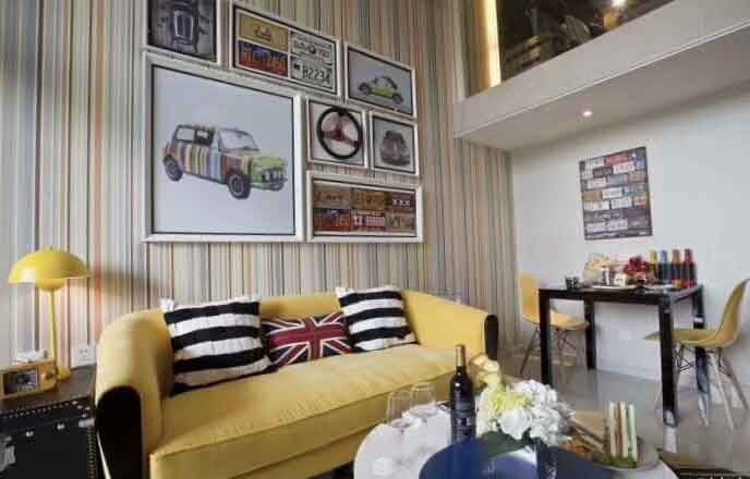 54平米英倫風小復式